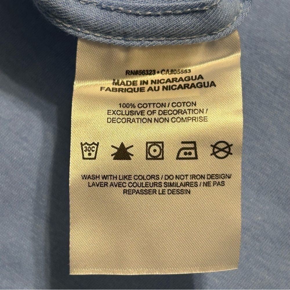 NIKE MEN’S CORE SHORT SLEEVE 100% COTTON CREW VALOR BLUE NWOT - Picture 3 of 3